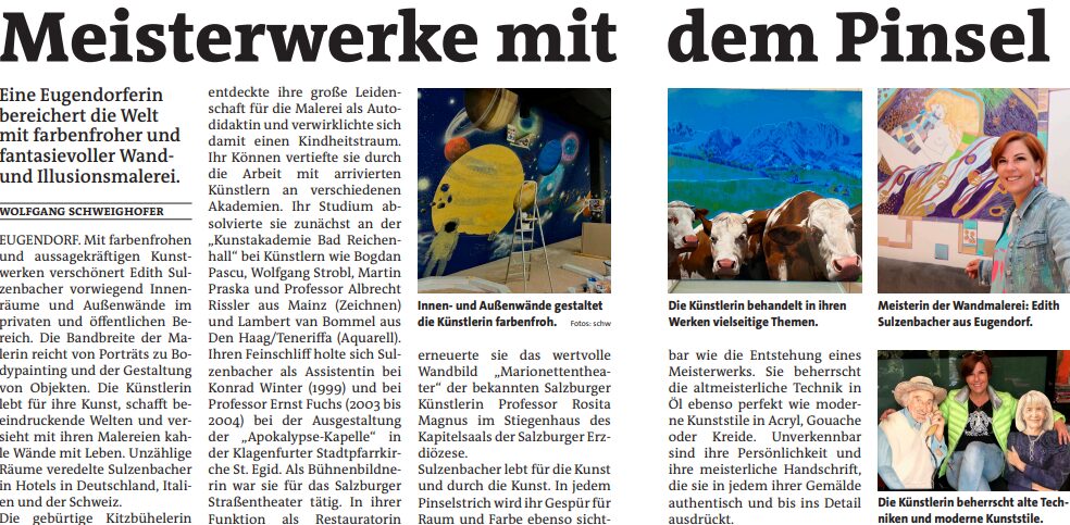 Edith Sulzenbacher Zeitungsartikel